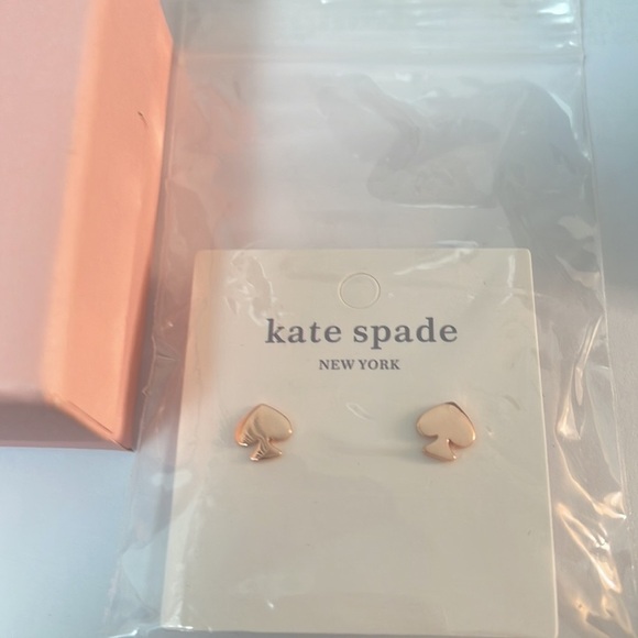 Kate Spade Rose GOLD EARRINGS NWT - Picture 3 of 5